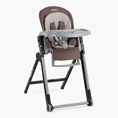 Kraft Chef Fonksiyonel Katlanabilir Çift Tepsili Mama Sandalyesi Cacao