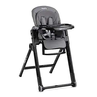 Kraft Chef Fonksiyonel Katlanabilir Çift Tepsili Mama Sandalyesi Grey