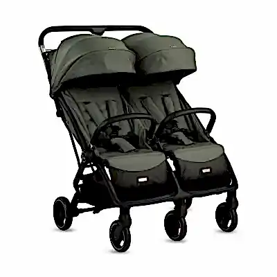 Kraft Duplo Tek Elle Katlanabilir İkiz Bebek Arabası Green