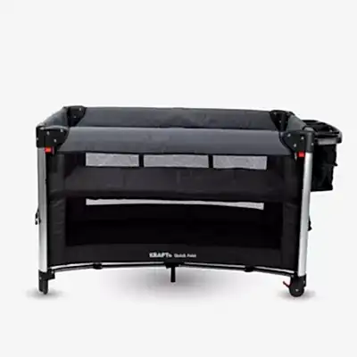 Kraft Quick Fold Anne Yanı Oyun Parkı 70x110 cm Dark Grey Black