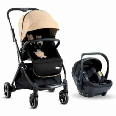 Kraft Viva I-Size Çift Yönlü Tek Elle Katlanabilir Travel Sistem Bebek Arabası Beige