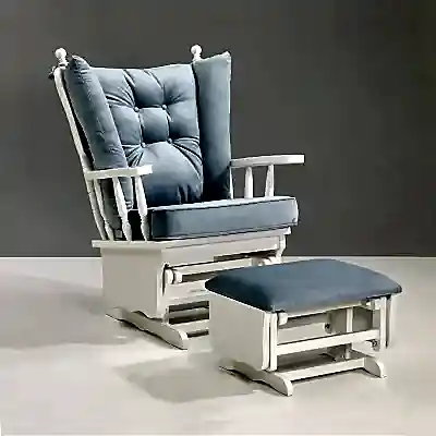 Meltem Kids Emzirme Koltuğu- Markizi Beyaz Soft Mavi