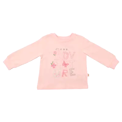 Mini Damla Çocuk Sweatshirt Adventure Pembe