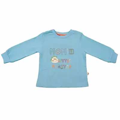 Mini Damla Çocuk Sweatshirt Dinazor Turkuaz