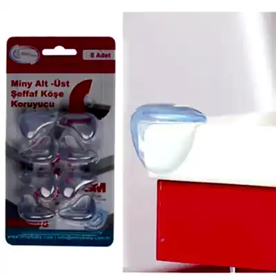Miny Baby Köşe Koruyucu 8li Şeffaf