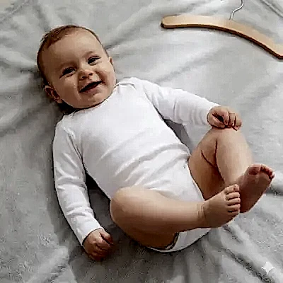 Mixi Baby %100 Pamuklu Çıtçıtlı Bebek Body Uzun Kol