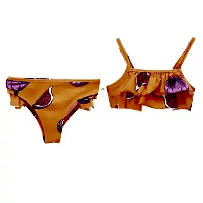 Moi Noi Bebek Bikinisi Desenli Turuncu