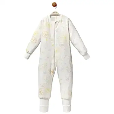 Moi Noi Fermuarlı Uzun Kollu Kışlık Bebek Çocuk Uyku Tulumu Çiçek 2,5 Tog
