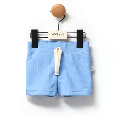 Moi Noi Kız Bebek Mayo Şort Düz Mavi
