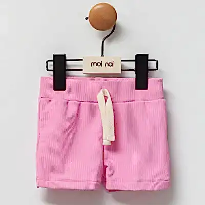 Moi Noi Kız Bebek Mayo Şort Düz Pembe 