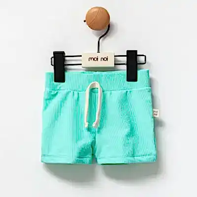 Moi Noi Kız Çocuk Mayo Şort Düz Mint 