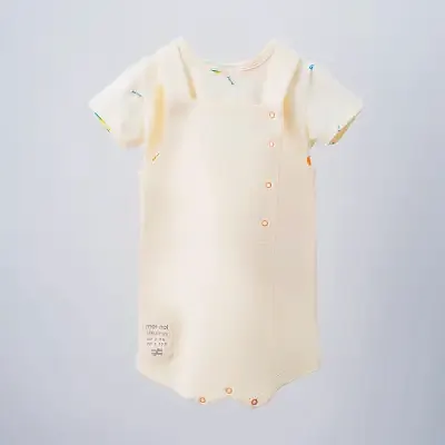 Moi Noi Salopet Çıtçıtlı Bej - Ice Cream