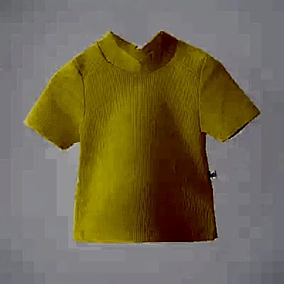 Moi Noi T-Shirt Kız Çocuk Mayo Çizgili Sarı