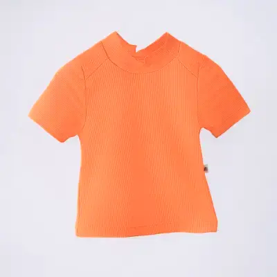 Moi Noi T-Shirt Mayo Çizgili Turuncu