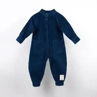 Moi Noi Tulum Kadife Cepli Koyu Mavi