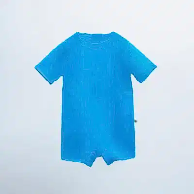 Moi Noi Tulum Kız Çocuk Mayo Çizgili Mavi