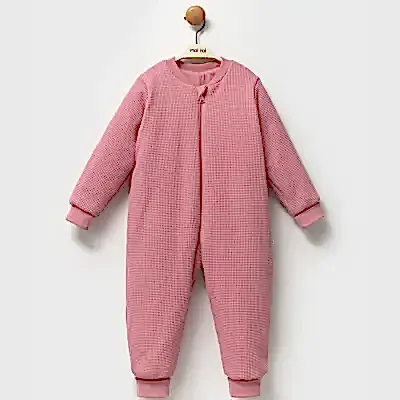 Moi Noi Uyku Tulumu Çoraplı 2,5 Tog Waffle Gül Kurusu