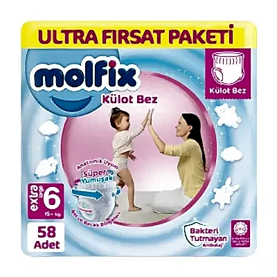 Molfix Külot Bebek Bezi 6 Beden Extra Large 58li Ultra Fırsat Paketi