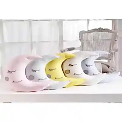 Momishop Bebek Dekoratif Yastık Ay Mavi