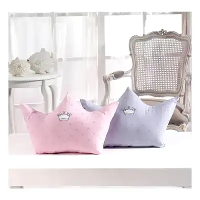 Momishop Bebek Dekoratif Yastık Taç Pembe