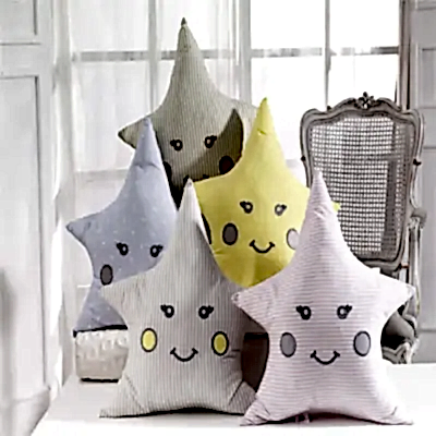 Momishop Bebek Dekoratif Yastık Yıldız Pembe