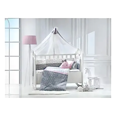 Momishop Nana Park Yatak Uyku Seti Pembe