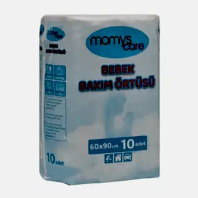 Momys Care Bebek Bakım Örtüsü 60*90 cm  Alt Açma Bezi 10lu - 9