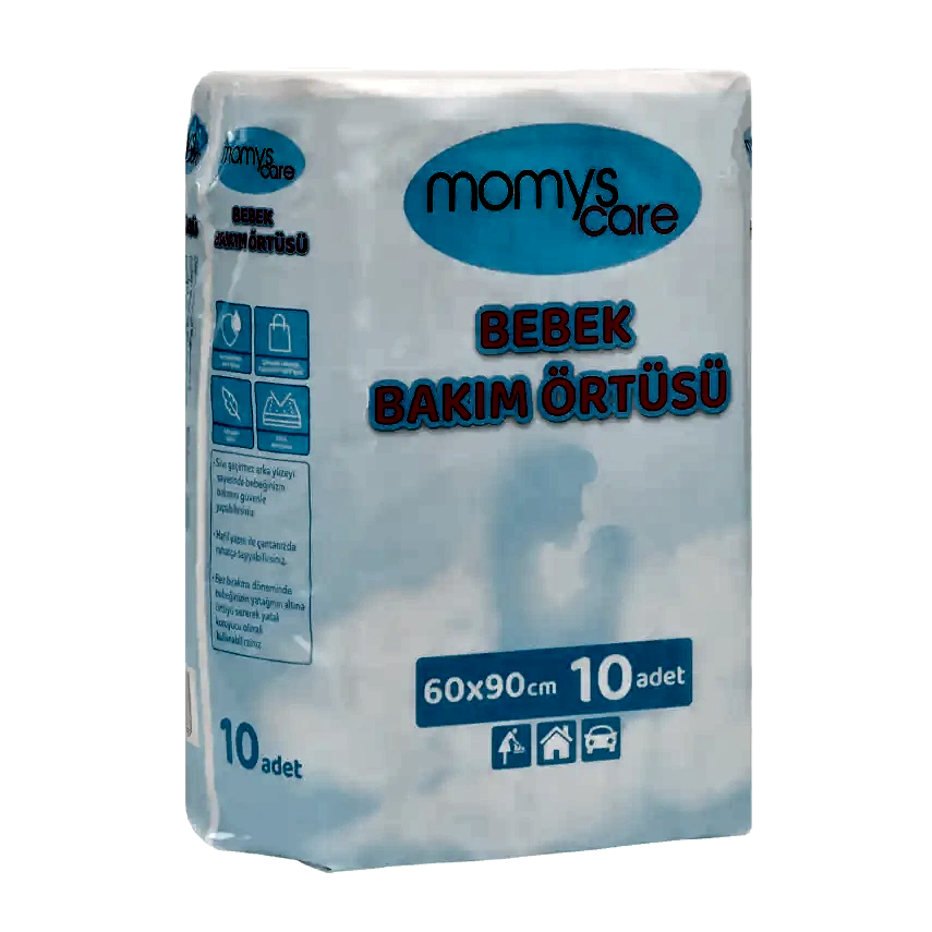Momys Care Bebek Bakım Örtüsü 60*90 cm  Alt Açma Bezi 10lu - 8
