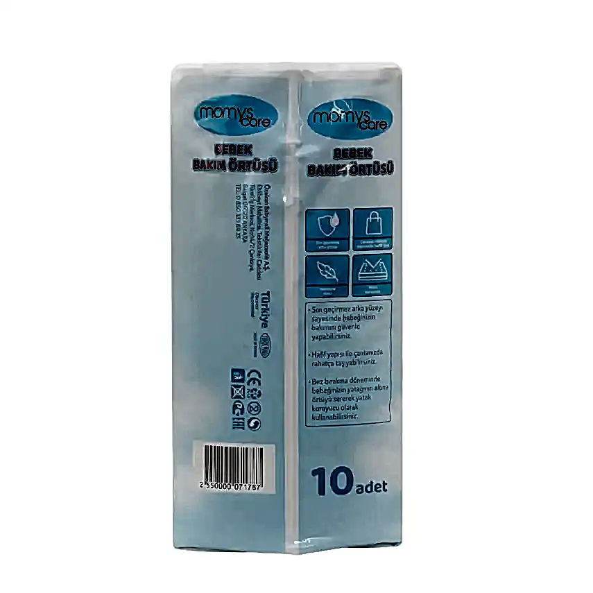 Momys Care Bebek Bakım Örtüsü 60*90 cm  Alt Açma Bezi 10lu - 10