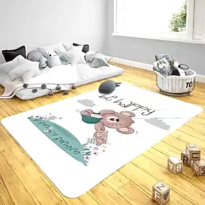 Momys Care Tatlı Ayıcık Çocuk Odası Halı Model 100x160 Cm