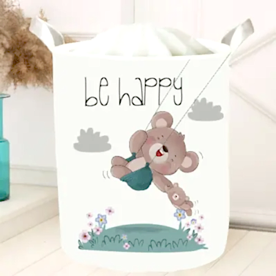 Momys Care Tatlı Ayıcık Çok Amaçlı Oyuncak Saklama Kutusu 30x50 Cm