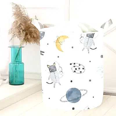 Momys Care Uzay Yolculuğu Sevimli Hayvanlar Çok Amaçlı Oyuncak Saklama Kutusu 30x50 Cm