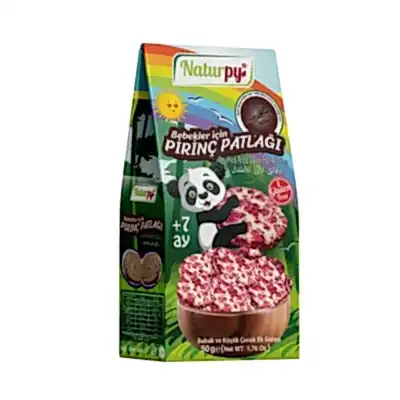 Naturpy Glutensiz Pirinç Patlağı Havuçlu +7 Ay 50 gr