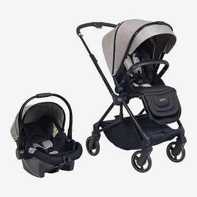 Prego Mios Premium Travel Sistem Çift Yönlü Kompakt Katlanabilir Bebek Arabası Bej 2099