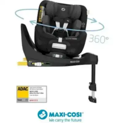 Maxi-Cosi Mica Pro Eco I-Size ADAC'lı Isofix'li 360 Dönebilir Yatabilir 0-18 kg Bebek Oto Koltuğu Authentic Black
