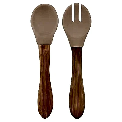 OiOi Mama Kaşığı + Çatal Bubble Beige