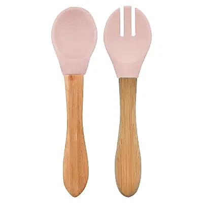 OiOi Mama Kaşığı + Çatal Pinky Pink 