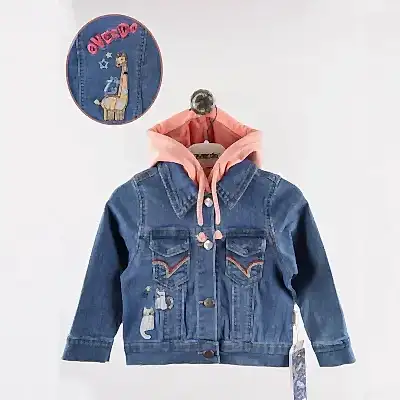 Overdo Kız Ceket Zürafa Kot Somon