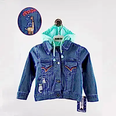 Overdo Kız Ceket Zürafa Kot Yeşil