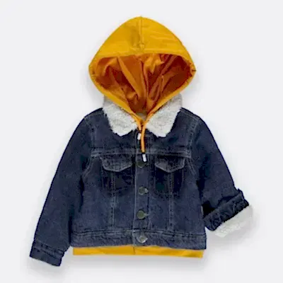 Overdo Unisex Ceket Kapüşonlu Welsoft Kot Sarı