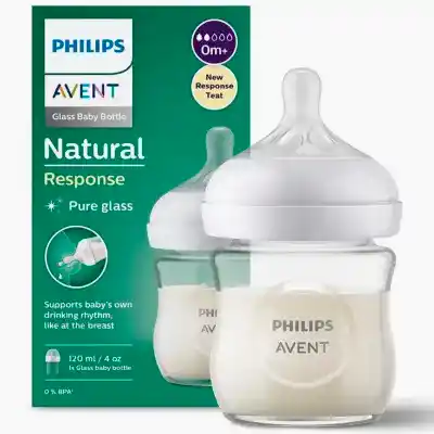 Philips Avent Doğal Tepkili Cam Biberon 120ml 0+ Ay