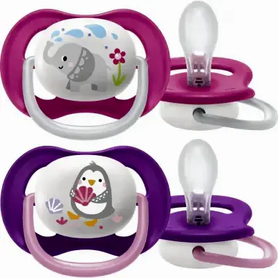Philips Avent Ultra Air Silikon Emzik 6-18 Ay Kız SCF080/08