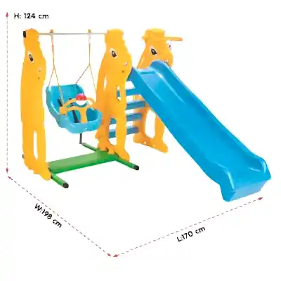 Pilsan Sincap Kaydırak ve Salıncak Seti