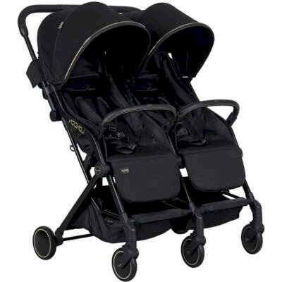Prego 2236 London Yanyana İkiz Bebek Arabası Siyah