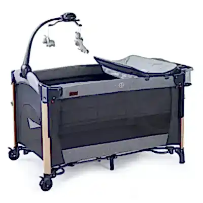 Prego 8069 Elips Plus Anne Yanı Oyun Parkı 70x120 cm Gri