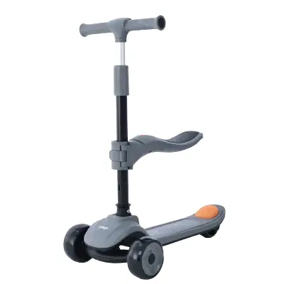 Prego Bluetooth Özellikli Işıklı Katlanabilir Nitro Scooter Gri