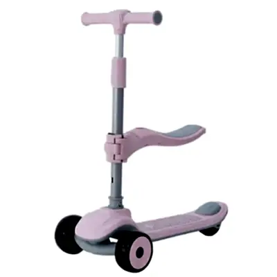 Prego Bluetooth Özellikli Işıklı Katlanabilir Nitro Scooter Pembe