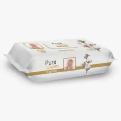 Pure Baby Organik Pamuklu Bebek Islak Havlu 90lı