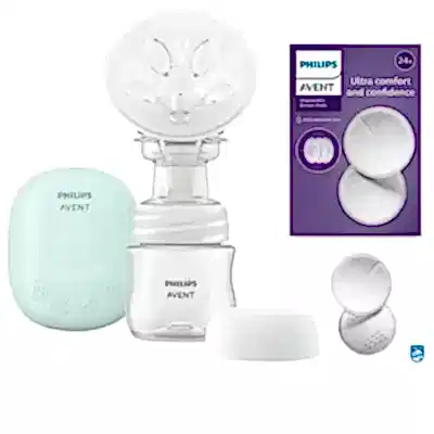Philips Avent Tekli Elektrikli Göğüs Pompası SCF323/11 Essentials ve Tek Kullanımlık Göğüs Pedi 24lü