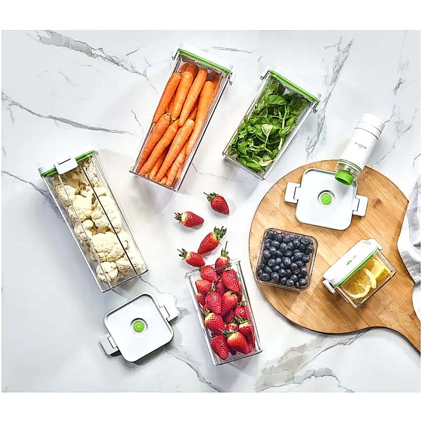 Respiroxhome Vakumlu Saklama Kabı Seti 6lı Şarjlı Otomatik Pompalı - 8